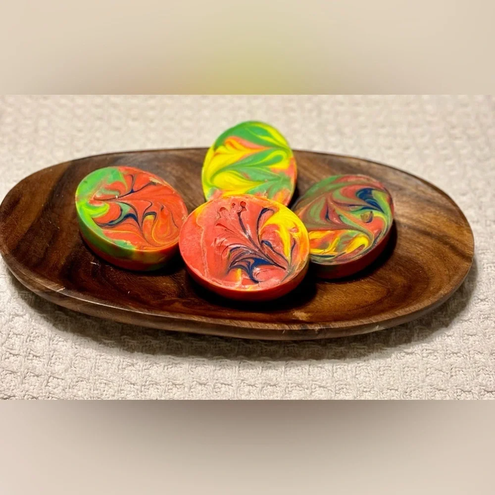 One set left- Hand crafted set of two artisan guest soaps - Picture 2 of 6